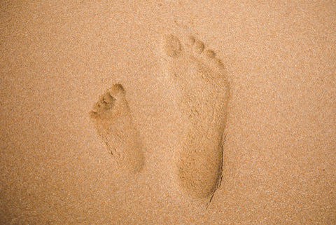 Footprints in the sand