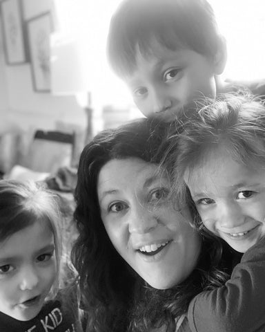 Mother and her three children