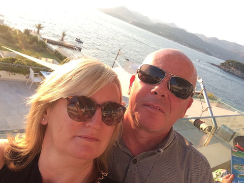 Midwife Lorraine with husband