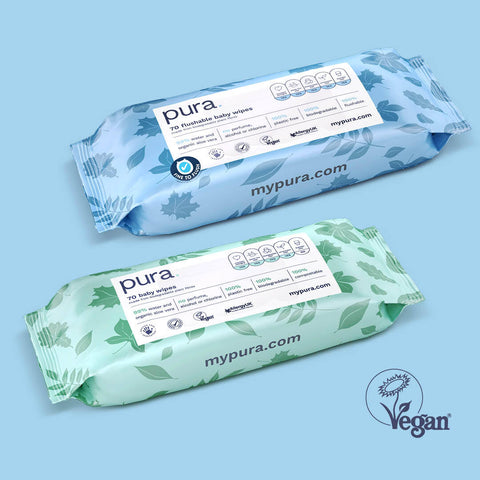 Pur wipes with vegan trademark