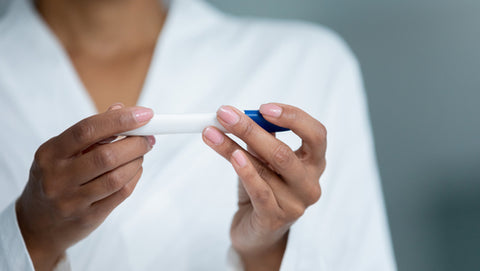 Woman pregnancy test