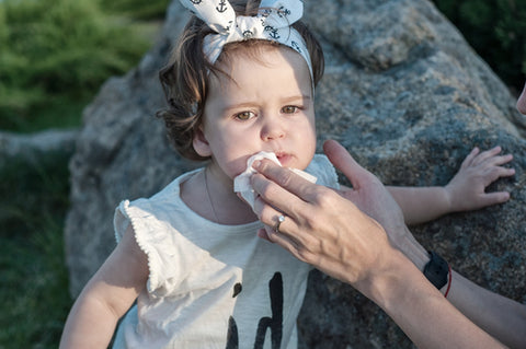 Baby wipe and toddler