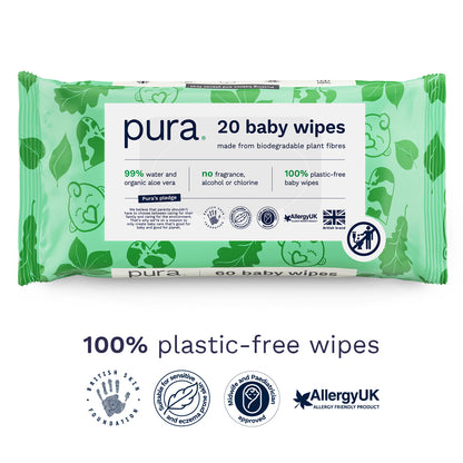 Trial Pack - 20 Pack Baby Wipes