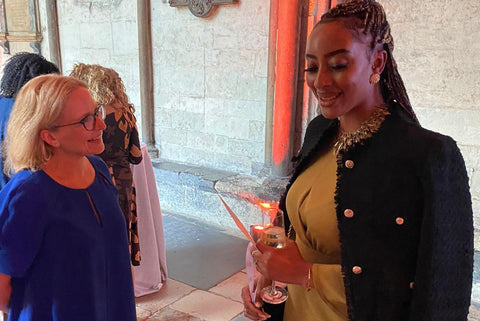 Chatting at the 300 years exhibition