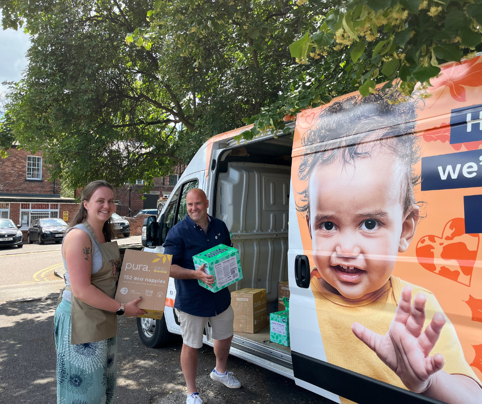 Handing off stock to Baby Basics UK