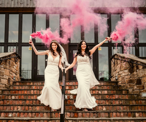 Same-sex parents Rachael and Ashley