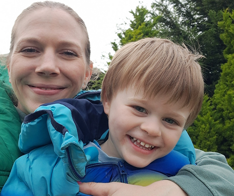 Natalie and son Freddy