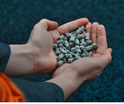 Pellets made from recycled nappies