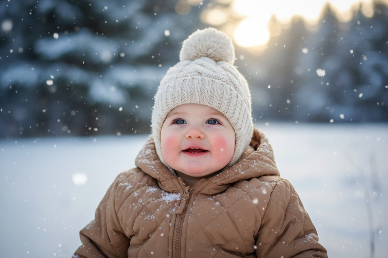 baby in winter