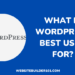 What is WordPress best used for