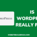 Is WordPress really free